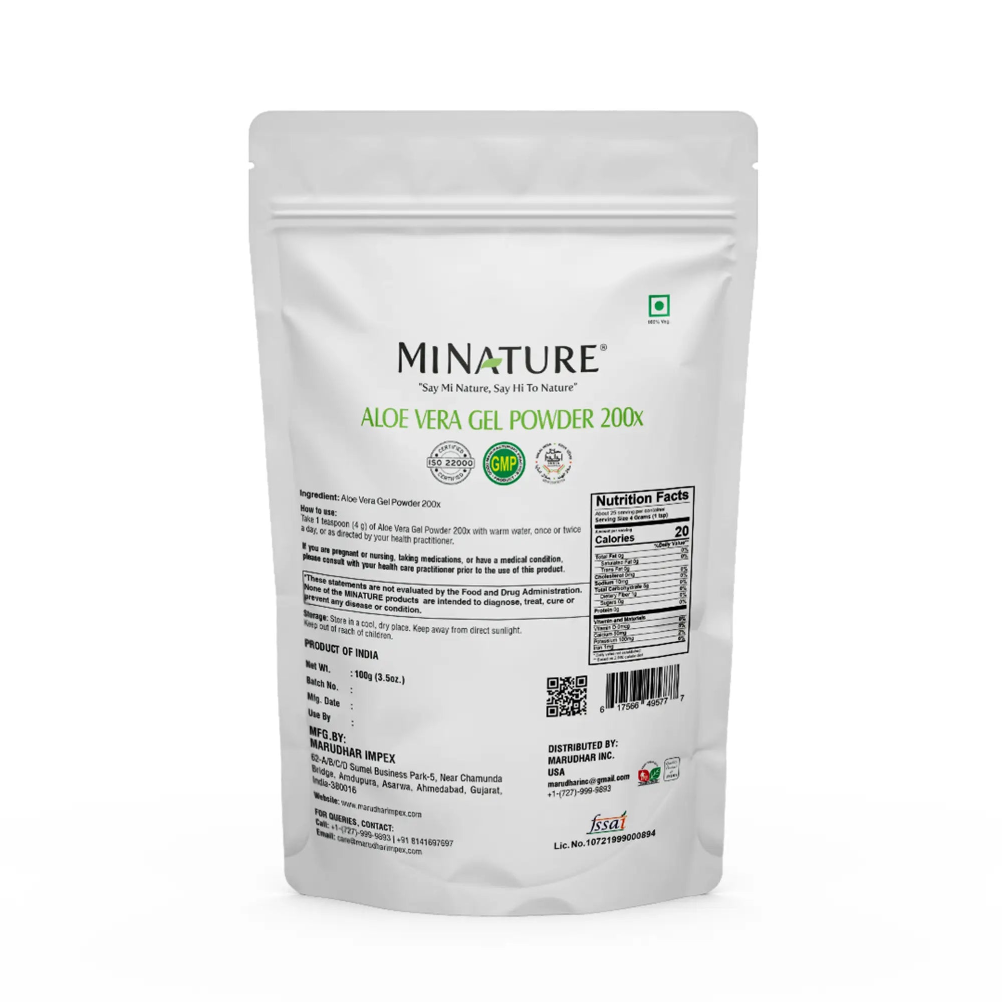 Aloe Vera Gel Powder 200x