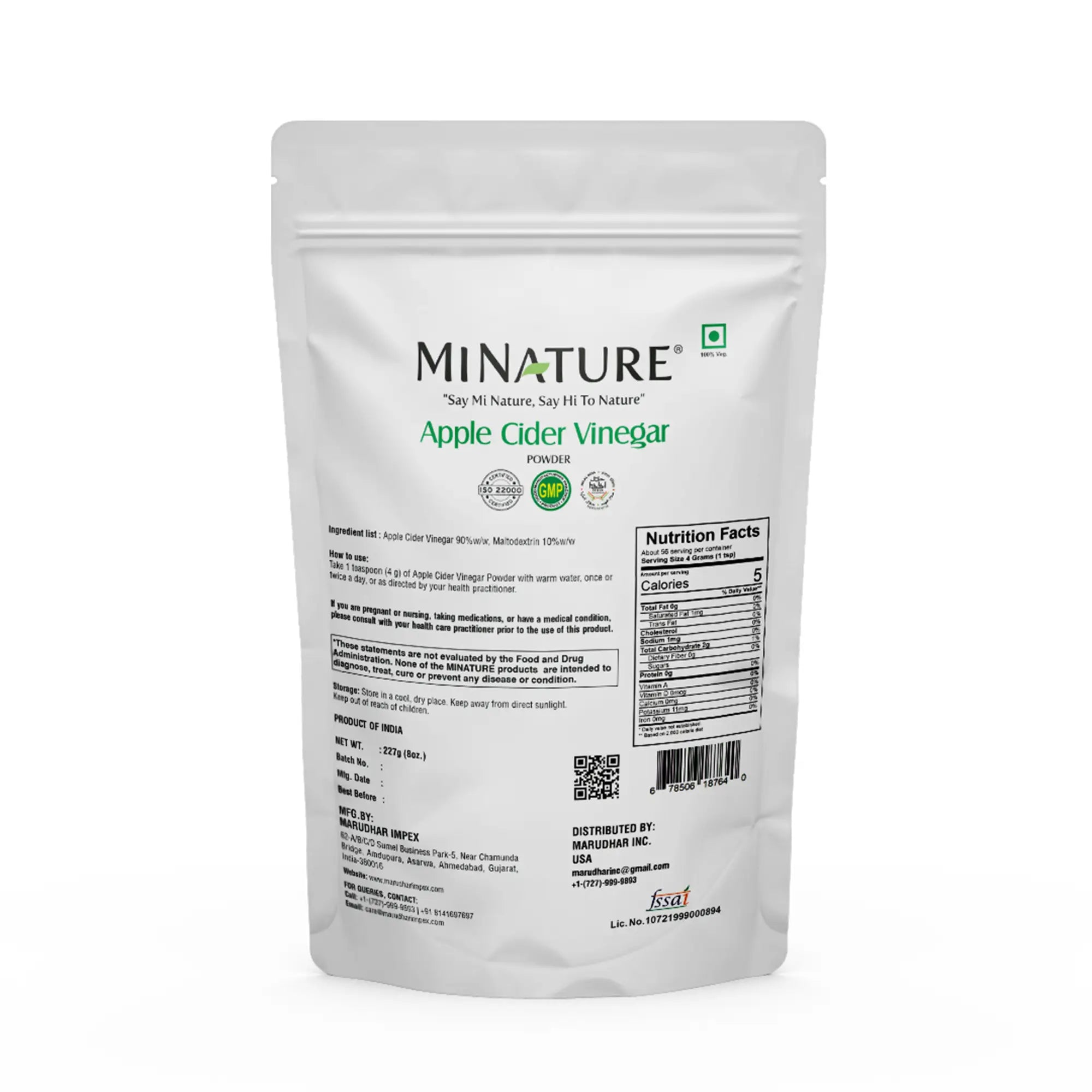 Apple Cider Vinegar Powder